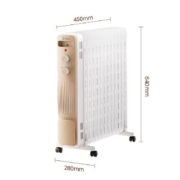 美的 NY2213-18GW 取暖器家用油汀 白色