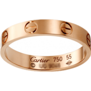 Cartier卡地亚戒指 情侣男女同款3.6毫米宽LOVE结婚对戒婚戒多码可选 B4085200 18K玫瑰金色 53