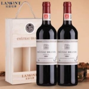 法国原瓶进口，Lamont 拉蒙 波尔多AOC级 布兰达(B标)干红葡萄酒750mL*2瓶礼盒装