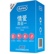 首购礼金：durex 杜蕾斯 情爱四合一 安全套 24只装*2件