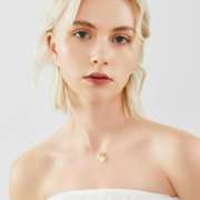 DAISY BEAUTY 英国福袋玉石吊坠项链女S925银小众锁骨链