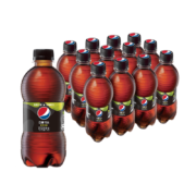 限地区、plus会员、需首购、概率券:百事可乐 无糖 Pepsi 碳酸饮料 青柠味?汽水可乐 300ml*12瓶 整箱装