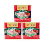 梅林（MALING）美味午餐肉罐头万事兴龙 方便速食 开罐即食 火锅搭档 340g/1罐