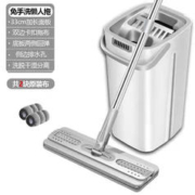 免手洗平板拖把 1桶+1拖把+2布