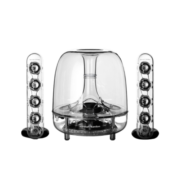 哈曼卡顿（Harman/Kardon）水晶三代音响 桌面电视电脑音箱 室内多媒体下沉式低音炮 SoundSticks 3代环绕立体声 透明款