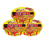 NISSIN 日清食品 日清 方便面 UFO飞碟炒面 铁板牛肉风味 122g*3碗装