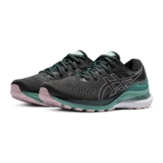 ASICS亚瑟士 女鞋跑鞋旗舰稳定支撑运动鞋舒适透气 GEL-KAYANO 28 黑色/绿色 37