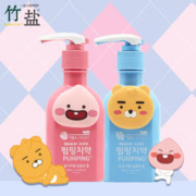 LG竹盐 萌趣儿童派缤牙按压式膏（KAKAO版）160gx2 送牙刷。