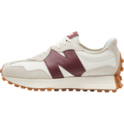 NEW BALANCE官方女鞋327系列经典复古舒适百搭运动休闲鞋 灰色/米白/酒红 WS327KA 35(脚长22cm)