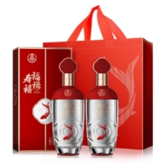 五粮液 福禄寿禧经典纯粮固态优级浓香型白酒52度500ml*2瓶