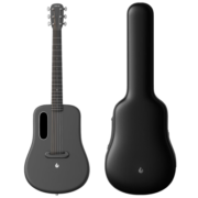 拿火吉他（LAVAGUITAR）LAVA ME 3 智能民谣吉他初学者旅行于文文陆虎推荐 碳纤维吉他 深空灰（配标准琴包） 38英寸