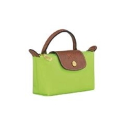 LONGCHAMP 珑骧 欧洲直邮Longchamp珑骧女士帆布化妆包开合手提拉链黑色金属材质