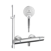 汉斯格雅（Hansgrohe） 飞雨Select120淋浴花洒套装预售30天 圆形手持+恒温龙头15368
