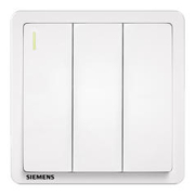 SIEMENS 西门子 雅典系列 5TA1432-3NC01 三开单控开关 雅白色