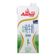 安佳（Anchor）脱脂牛奶 3.6g蛋白质牛奶 新西兰原装进口1L*12整箱 草饲牛奶