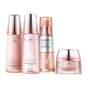 PLUS会员：CHANDO 自然堂 紧致套装 水 160mL+乳液 120ml+精华 35ml+晚霜 50g