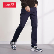Baleno 班尼路 男士抓毛弹力斜纹修身长裤 88042041