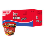 Plus会员:康师傅方便面 红烧牛肉面 85g*6桶 整箱装 泡面桶装 速食+凑单