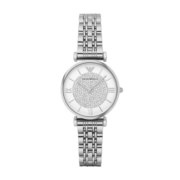 安普里奥·阿玛尼（Emporio Armani）手表女满天星钢带石英镶钻女士腕表生日礼物送女友AR1925