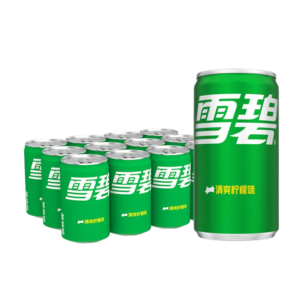 plus會員可口可樂cocacola雪碧sprite檸檬味汽水迷你碳酸飲料200ml12