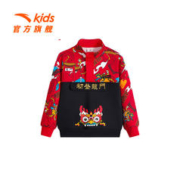 ANTA 安踏 儿童新年龙服丨针织套头衫2024春季新款男女小童亲肤百搭卫衣