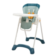 Pouch帛琦 宝宝餐椅 便携可折叠婴儿餐桌椅 可坐可躺 K29绿色