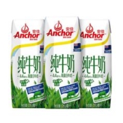 plus会员、概率券:安佳（Anchor）4.4g高蛋白高钙纯牛奶 250ml*3盒 尝鲜装 新西兰原装进口草饲牛奶