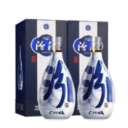 山西汾酒 青花酒 清香型白酒 收藏送礼佳品 53度青花20年500ml*2瓶装