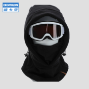 迪卡侬（DECATHLON）滑雪头盔帽成人户外抓绒摇粒绒保暖滑雪帽【滑雪镜为拍摄道具】 黑色