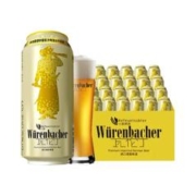 瓦伦丁 小麦白啤酒500ml*24罐装德国原装进口精酿啤酒