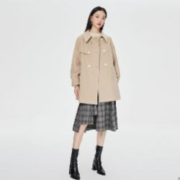 VERO MODA 女士双排扣泡泡袖大衣 32231L002C11