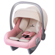 怡戈（Ekobebe）新生儿婴儿提篮式儿童安全座椅汽车用宝宝便携摇篮车载手提篮米粉