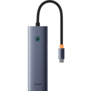 倍思拓展坞Type-C扩展坞USB3.0千兆网口转接头HUB分线转换器PD充电通用雷电4苹果华为联想笔记本电脑