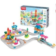 BLOKS 布鲁可积木 启初精灵系列 百变积木轨道车