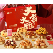 plus会员：良品铺子坚果礼盒 1226g/11袋*4件