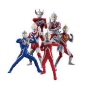 BANDAI 万代 【自营】万代扭蛋闪耀发光奥特曼赛文艾斯泰罗盖亚建筑 套装1盲盒