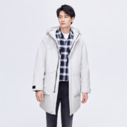 SNOWFLYING 雪中飞 男式羽绒服秋冬新款 杏白色 180