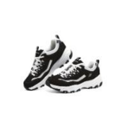 PLUS会员：Skechers 斯凯奇 经典老爹鞋休闲增高运动女鞋秋冬8730076BKMT黑色/多彩色37