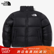 北面 Nuptse ON BALL 科技面料纯色立领棉服 NJ3NP55A