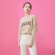 VERO MODA 女士长袖slogan圆领毛衣 322413004C13