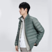 京东京造 轻薄羽绒服 男 air+零压羽绒 外套冬立领白鸭绒