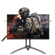 AOC 爱攻III 27英寸显示器 2K高清 HDR400 100%NTSC 144Hz 1ms响应 旋转升降 PS4 电竞游戏显示屏 AG273QXE