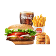 微信端：BURGER KING 汉堡王 小皇堡四件套 到店电子兑换券