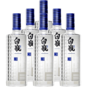 泸州老窖 泸州白瓶酒 浓香型白酒 52度 500mL 6瓶 白酒整箱装