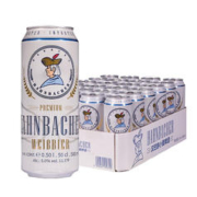 Hahnbacher 汉巴赫 小麦啤酒500ml*24听 整箱装 德国原装进口