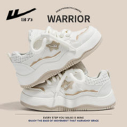 WARRIOR 回力 女鞋冬季加绒小白鞋女2023秋冬新款厚底百搭板鞋保暖二棉鞋子