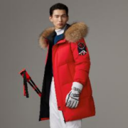 波司登 极寒系列 男士中长款羽绒服 B90142035S 亮红 4XL