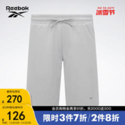 Reebok 锐步 官方2023新款男子运动休闲时尚潮流百搭直筒针织短裤