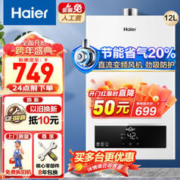 Haier 海尔 JSQ22-12UTSDMWM 燃气热水器 白色 12L