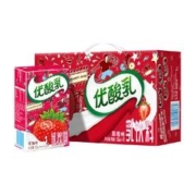 yili 伊利 优酸乳草莓味含乳牛奶饮料250ml*24盒整箱营养早餐奶酸酸甜甜